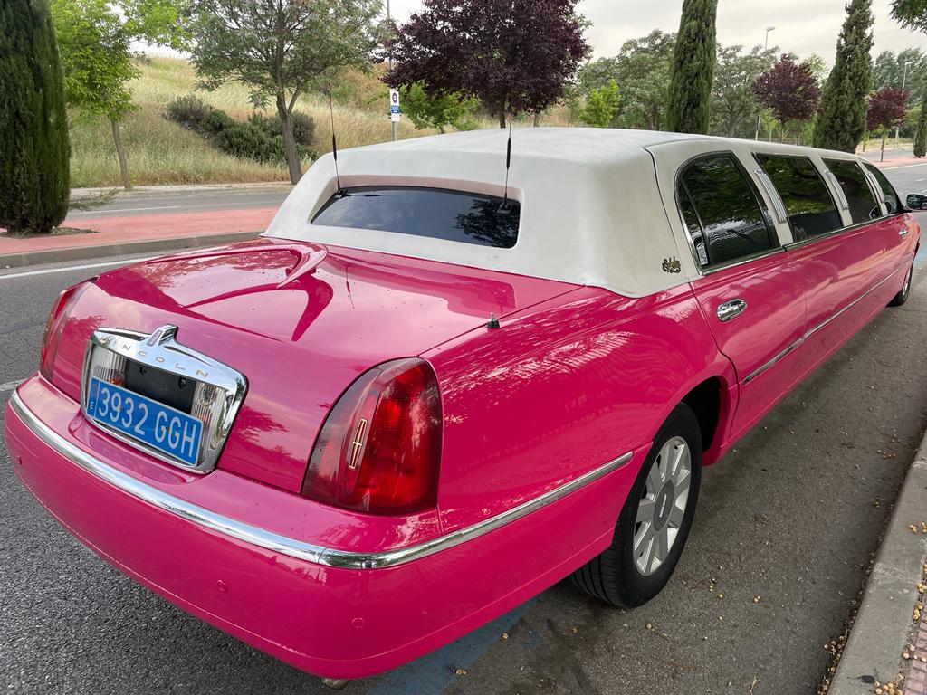 Lincoln rosa para despedidas en Madrid