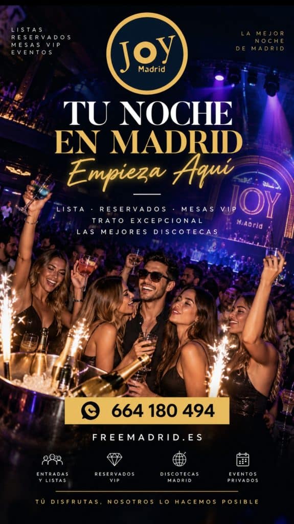 Discotecas en Madrid con listas, reservados y mesas VIP gestionados por FreeMadrid
