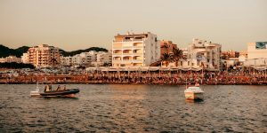 Paisaje costero de Ibiza, imagen de archivo