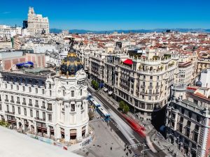Vista de la Gran Vía de Madrid