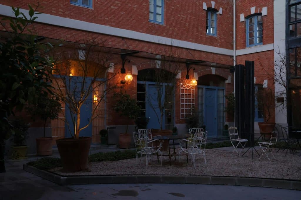 Terraza junto a un edificio en Madrid